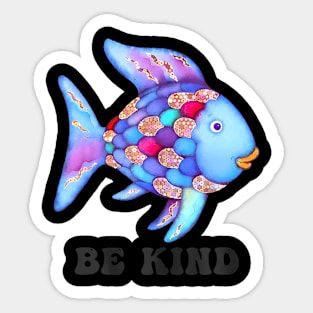 Be Kind Rainbow Fish Teacher Life Teaching Back To School Sticker